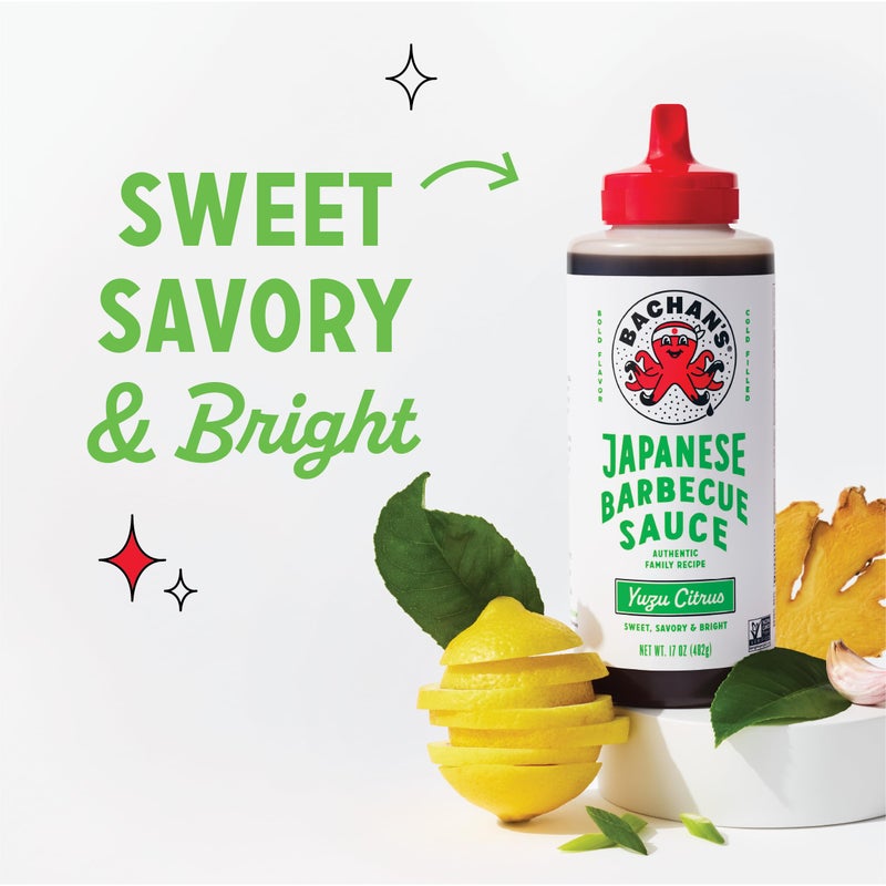 Bachan's - Japanese Barbecue Sauce - Yuzu Citrus, 17 Oz, Small Batch, Non GMO, No Preservatives, Vegan and BPA free. Condiment for Wings, Chicken, Beef, Pork, Seafood, Noodle Recipes, and More - Image 5